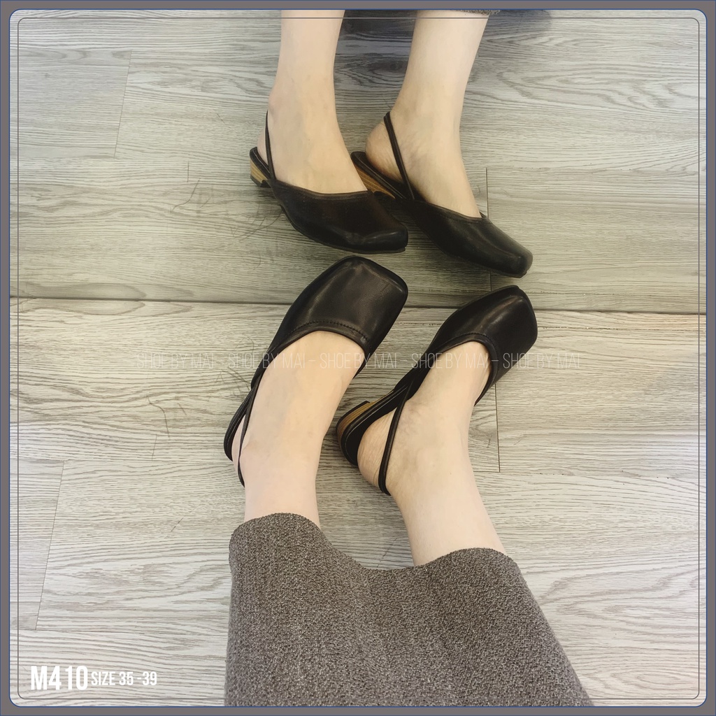 giày quai hậu nữ, cá tính đẹp M410 SHOEBYMAI