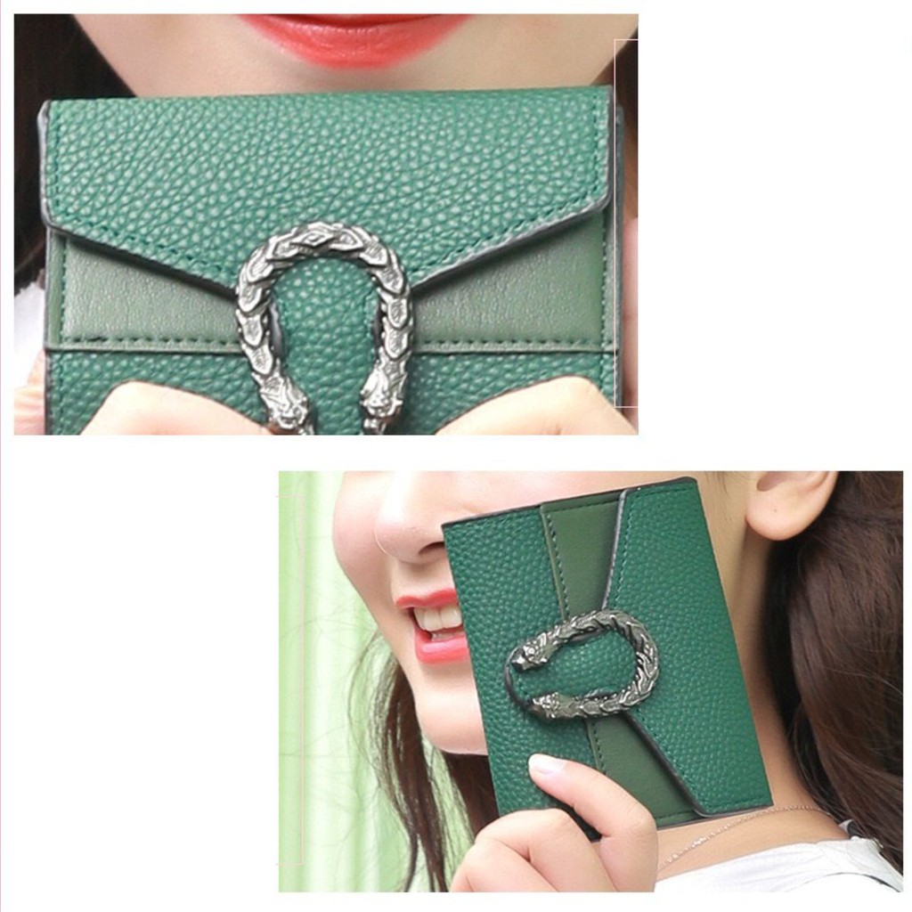 Ví Nữ Cầm Tay Mini Đẹp nhiều ngăn đựng tiền gọn gàng dễ thương Mấu 118G
