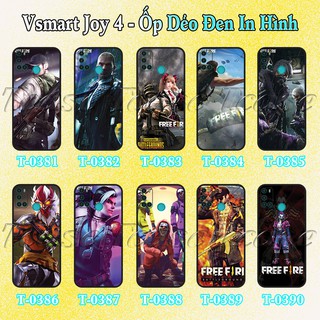Ốp lưng Vsmart Joy 4 - Ốp dẻo đen in hình Game FF