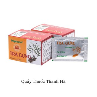 Trà gừng traphaco hộp 10 túi cốm 3g