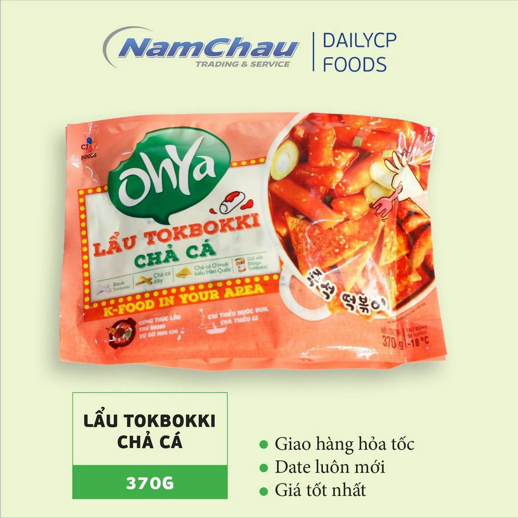 Set Lẩu TOKBOKKI chả cá Ohya CJ/ bánh gạo tokbokki Hàn Quốc kèm sốt và chả cá CJ Food gói 370gr
