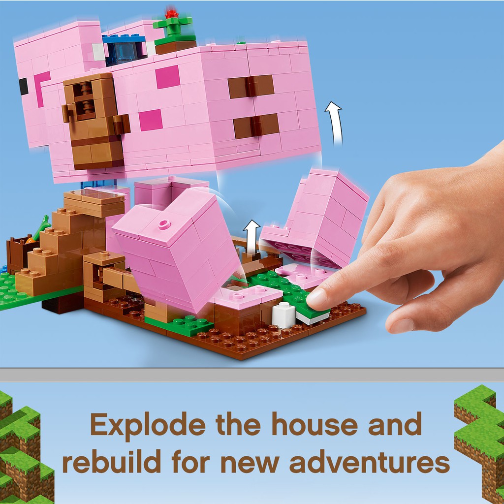 LEGO MINECRAFT 21170 Ngôi Nhà Heo ( 490 Chi tiết)