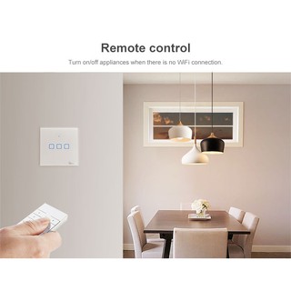 REMOTE RF 433 SONOFF & ĐẾ GẮN TƯỜNG - KÈM PIN