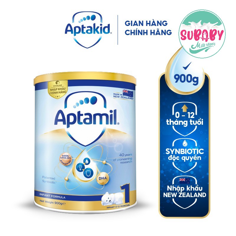 Sữa bột Aptamil New Zealand số 1 Lon 900g