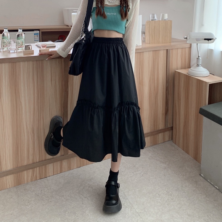 Chân Váy Chữ A Dài Lưng Cao Thời Trang Xuân Hè Cho Nữ