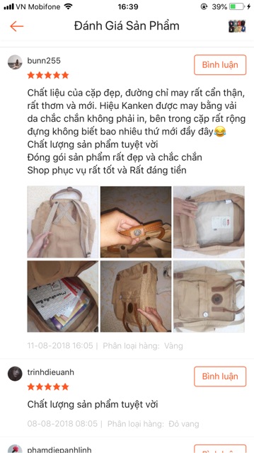 Balo Kanken Fjallraven G1000 Loại 1 Giá xả kho