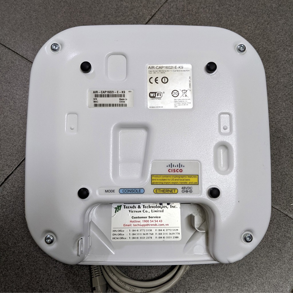 Bộ phát wifi chuyên dụng Cisco AIR-CAP1602I-E-K9 like new đã convert AP chạy độc lập | BigBuy360 - bigbuy360.vn
