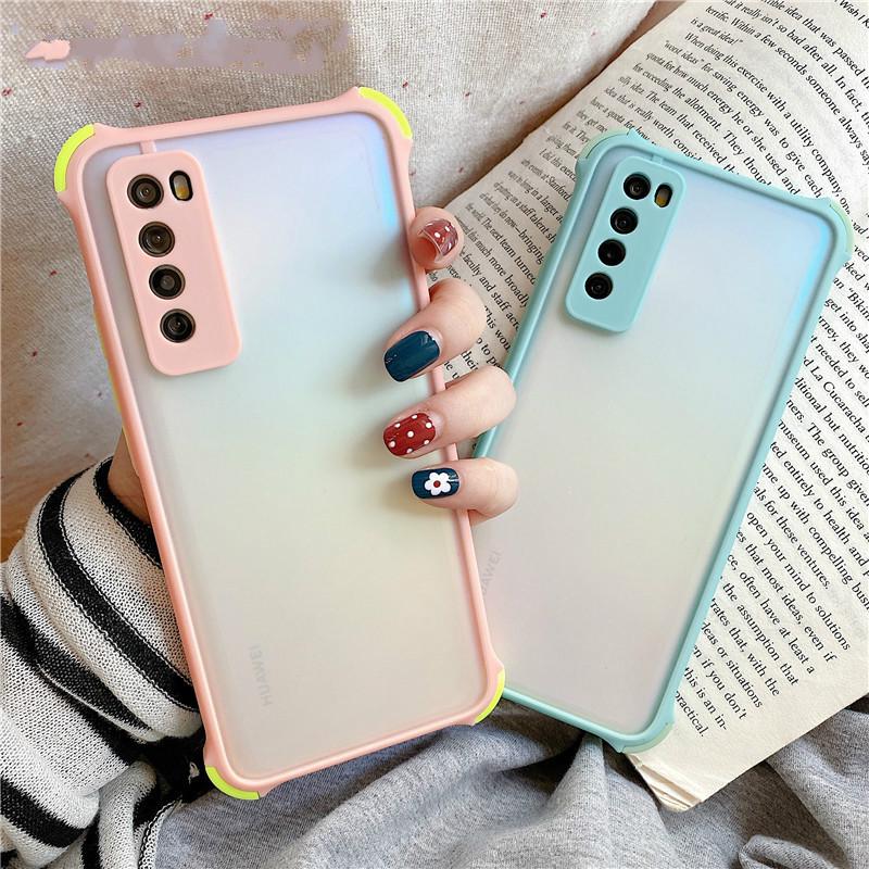 Ốp Điện Thoại Silicon Trong Suốt Mặt Nhám Chống Sốc Chống Rơi Cho VIVO S1/Y7S/Z5 Y95/Y91/U1/