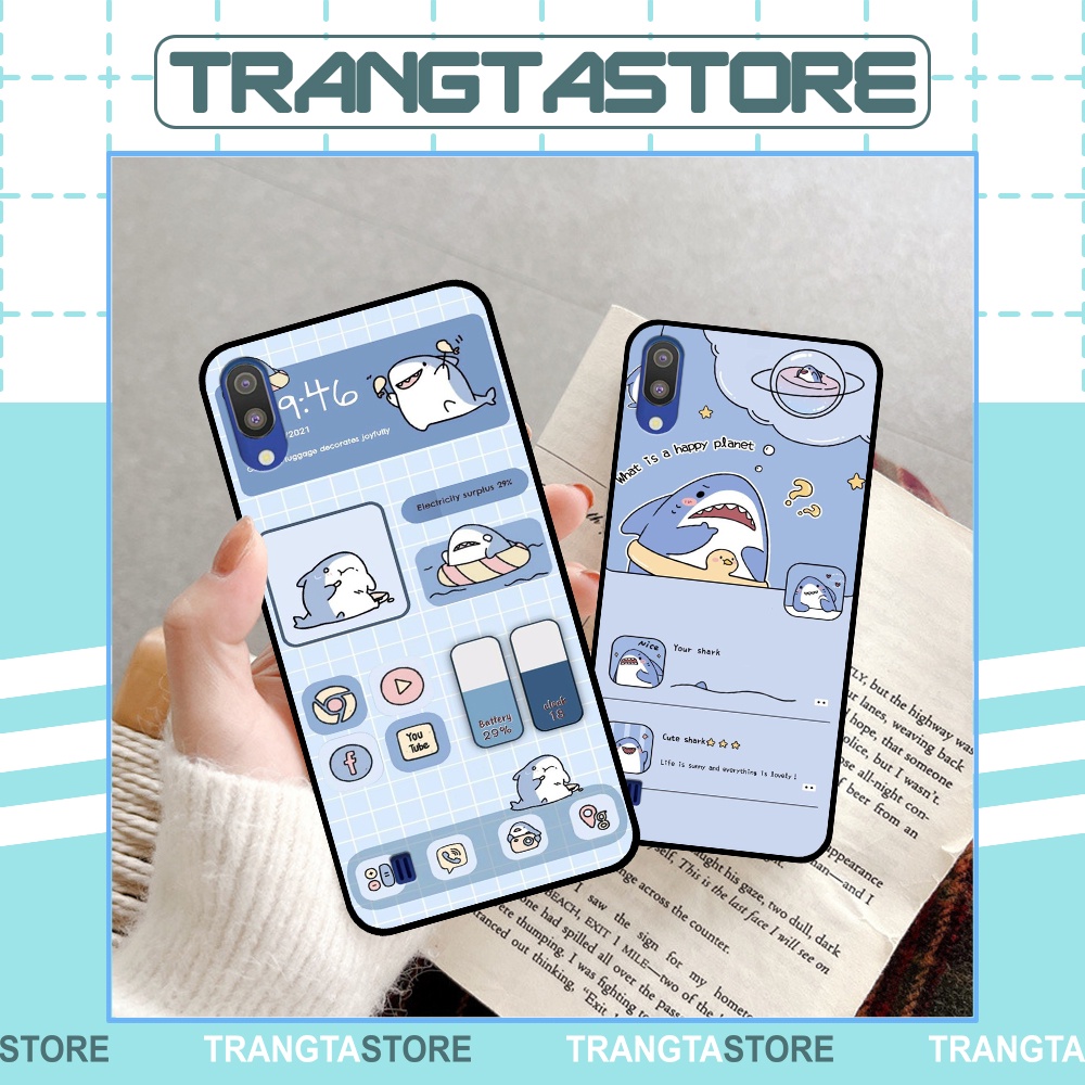 Ốp lưng Samsung A10 / M10 / A01 in hình nền cá mập đáng yêu giá rẻ