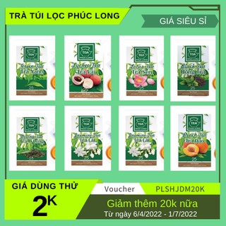 Trà túi lọc phúc long 1 gói dùng thử