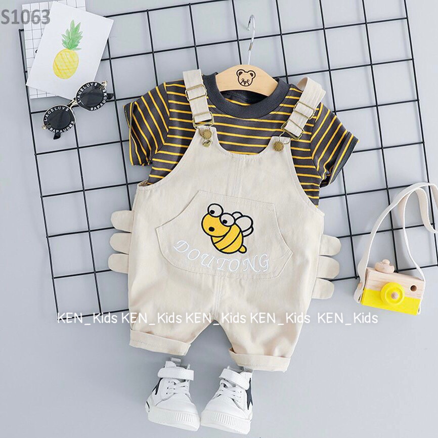 Set yếm cho bé KEN_Kids - Hình ong vàng dễ thương