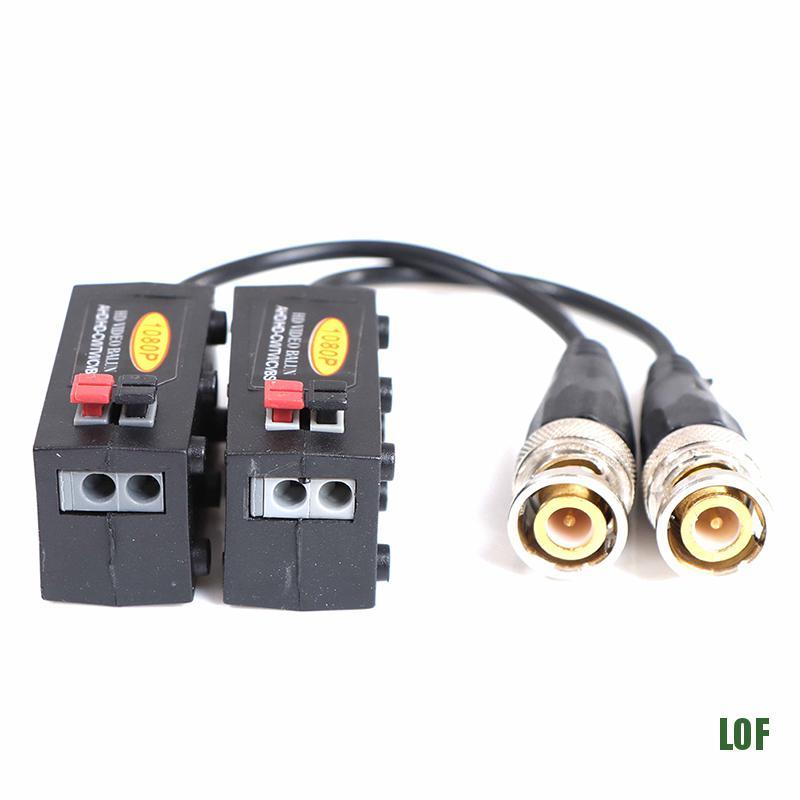 Set 2 Bộ Chuyển Đổi Video Từ Cctv Passive Video Balun 1080p Ahd / Ci / Tvi / Cvbs