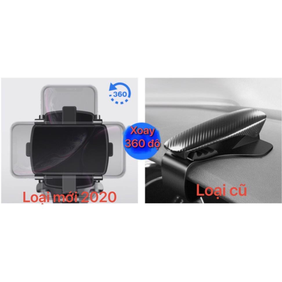 Giá đỡ kẹp điện thoại vô lăng để trên xe hơi ô tô xoay 360 độ chống rung treo đa điểm trên taplo, gương chiếu hậu | BigBuy360 - bigbuy360.vn