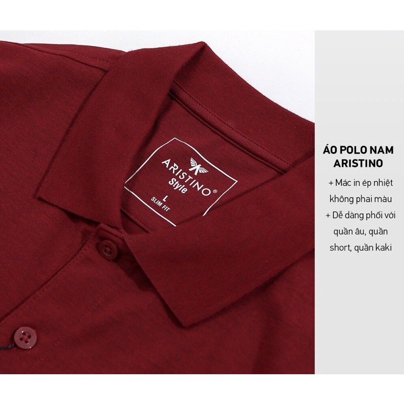 Áo Polo Aristino APS008s1 Slim 4 Màu có M/L/XL/XXL