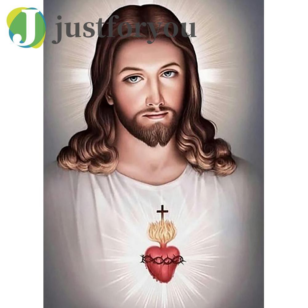 Bộ tranh đính đá 5D tự làm hình chúa jesus độc đáo