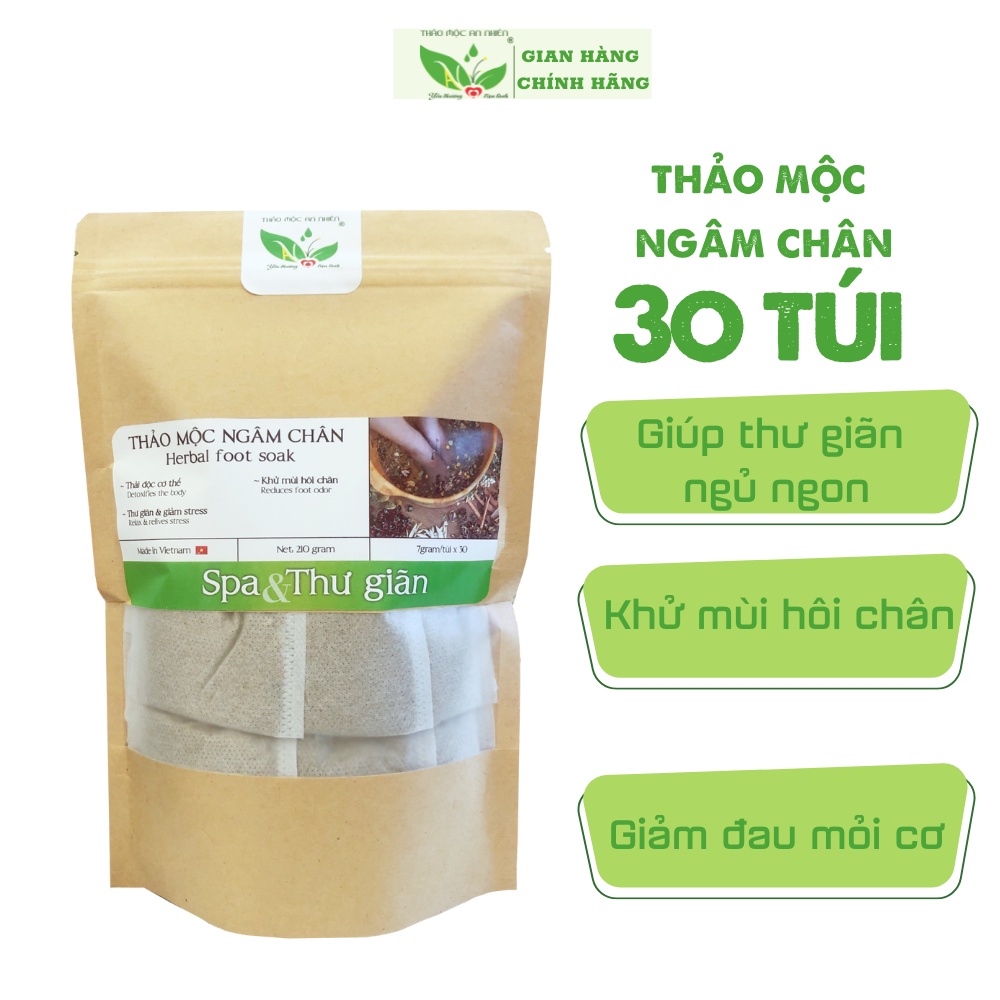 Thảo mộc ngâm chân Thảo Mộc An nhiên giúp thư giãn phù hợp cho spa, cá nhân gia đình, khử mùi, thải độc,ngủ ngon
