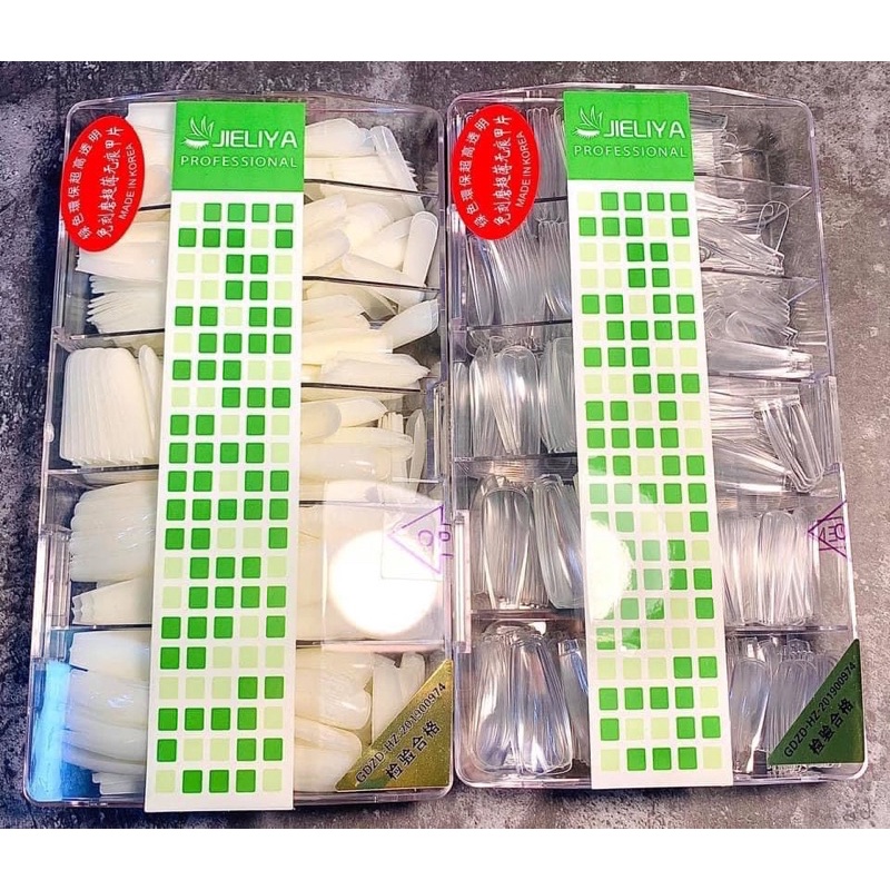 Móng úp hsm tem xanh hồng chính hãng, móng úp tay hsm