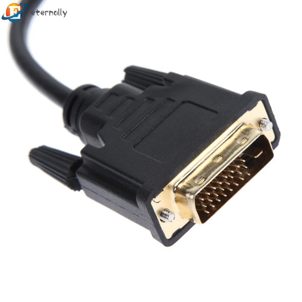 eternally 1080P DVI-D 24+1 to VGA HDTV Converter Monitor Cable for PC Display Card