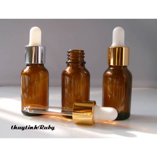 10 chai thủy tinh 5ml đựng tinh dầu bóp giọt