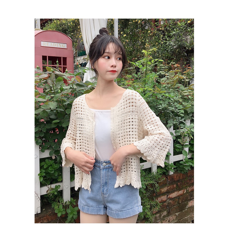 Áo khoác ren kimono quyến rũ cho nữ | BigBuy360 - bigbuy360.vn