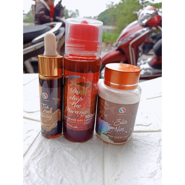Bộ 3 chai tinh mùi câu cá sapham lục hương ,putding,  sữa non