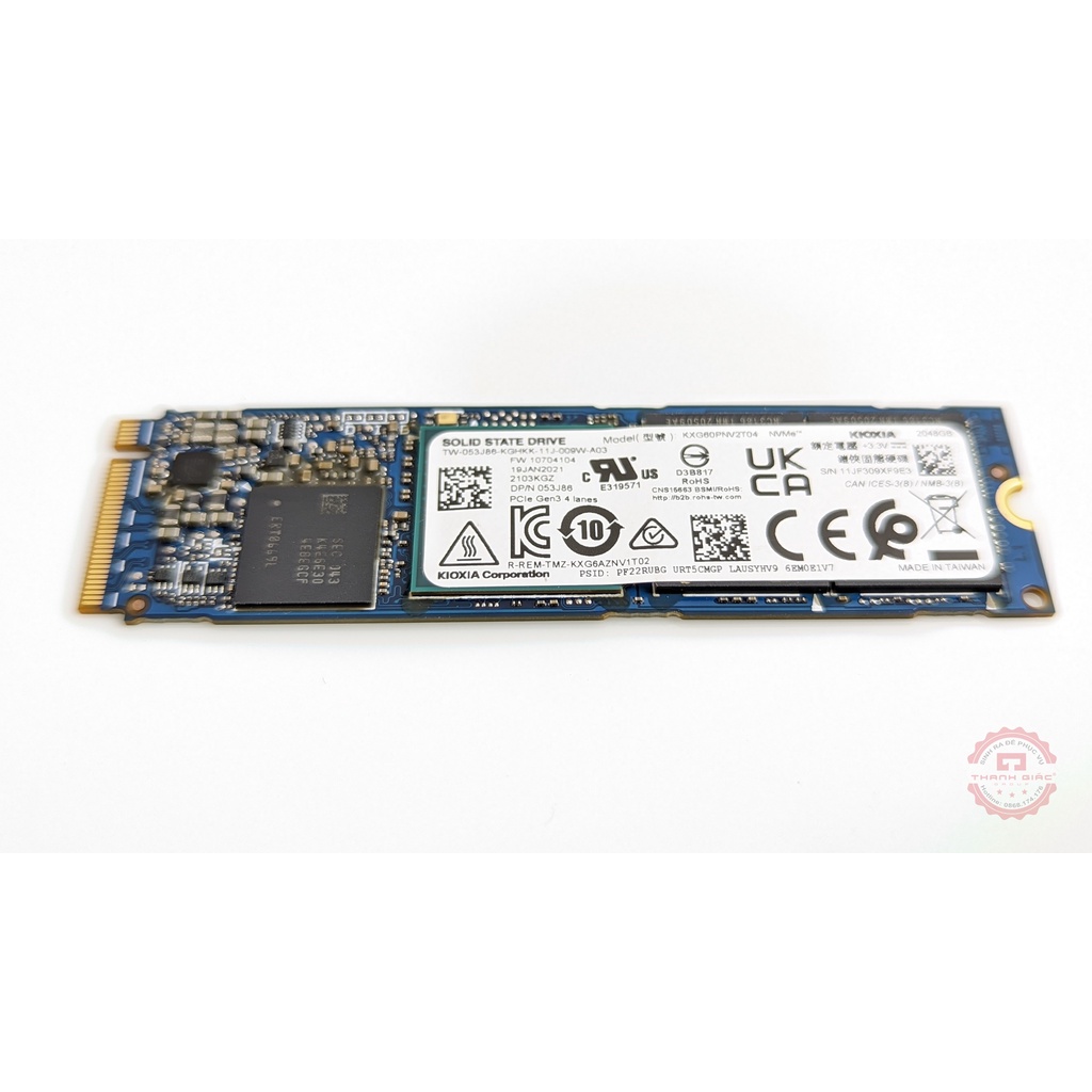 Ổ Cứng Kioxia SSD 2TB XG6-P M.2 2280 KXG60PNV2T04 NVMe PCIe Gen3x 4 - Bảo Hành 3 Năm