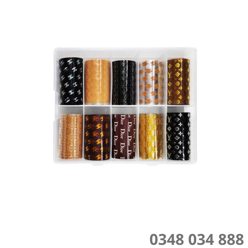 Foil dán móng logo các thương hiệu nổi tiếng