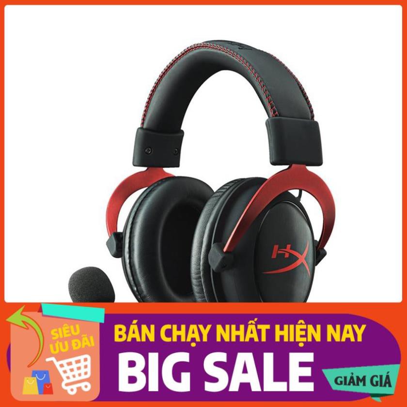 Tai nghe Kingston HyperX Cloud 2 Gaming Red (KHX-HSCP-RD) TẶNG BÀN DI CHUỘT GAMING