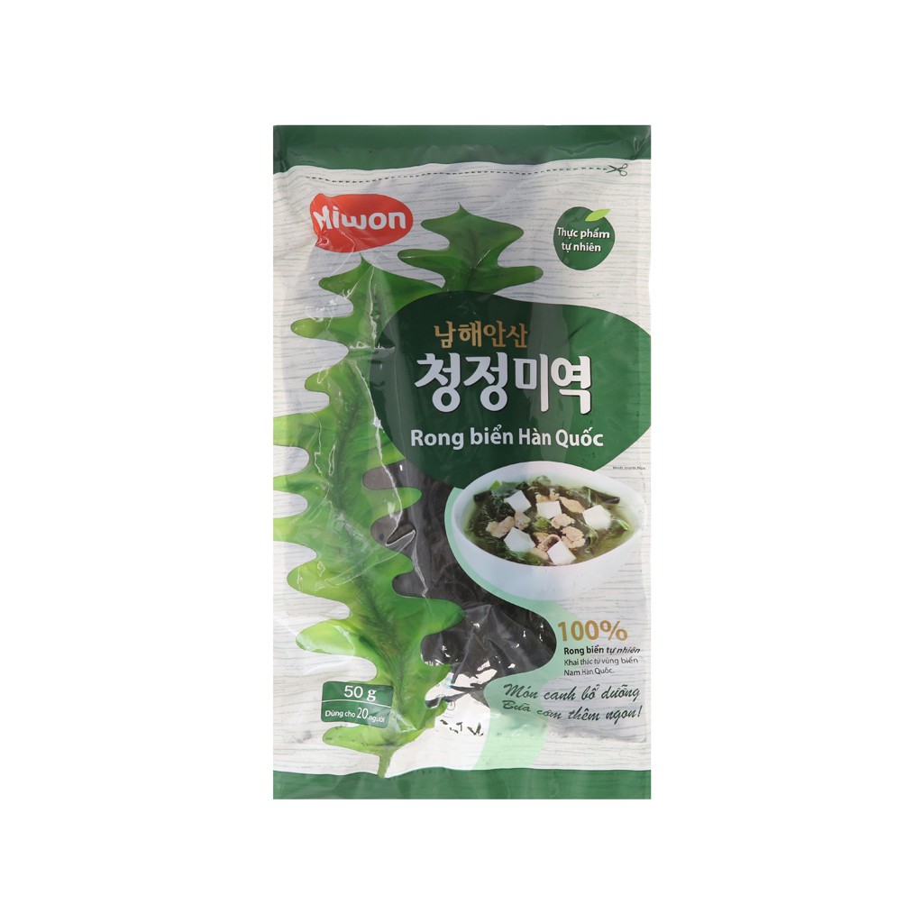 Rong biển khô nấu canh Miwon 50g, làm salad nhập khẩu HÀN QUỐC