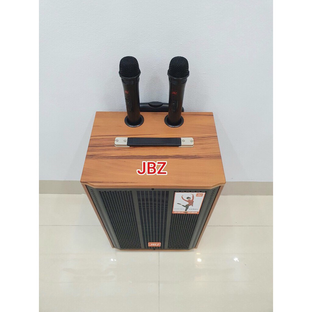 Loa karaoke bluetooth di động, hát cực hay, giá rẻ chính hãng JBZ  J7 kèm hai micro không dây