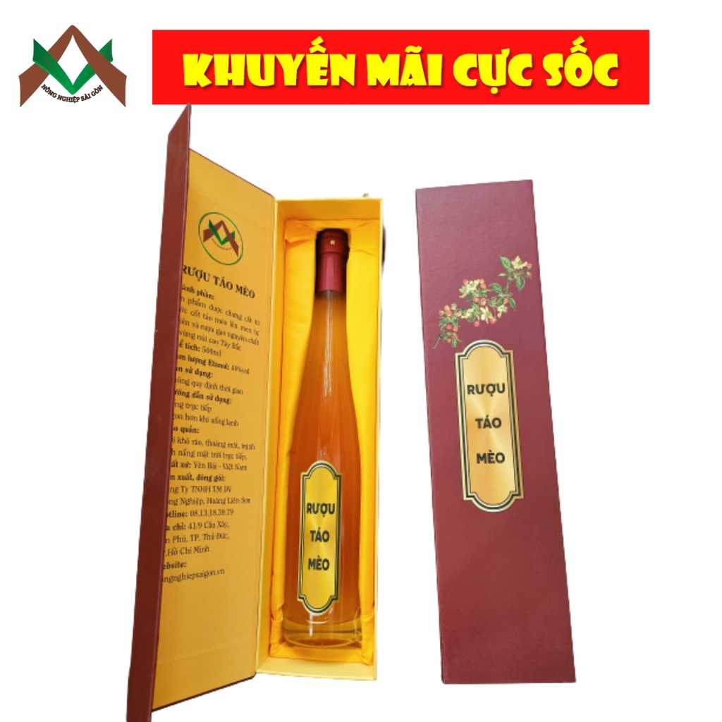RƯỢU TÁO MÈO YÊN BÁI, ĐẶC SẢN TÂY BẮC – BÌNH 500ML
