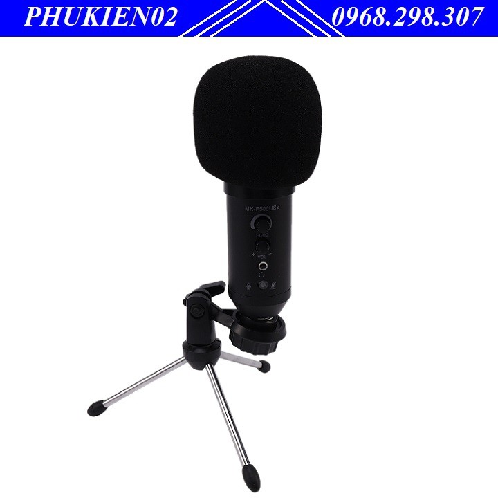 Microphone Thu Âm Live Stream MK-F400USB dùng cho máy tính và điện thoại