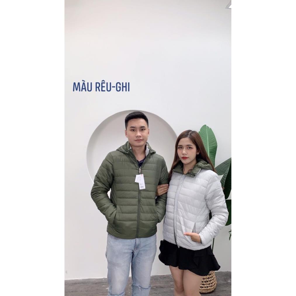 Áo Phao - Áo phao nam nữ lông vũ 2 mặt có mũ siêu nhẹ, siêu ấm, hàng chất lượng cao mẫu hot 2022