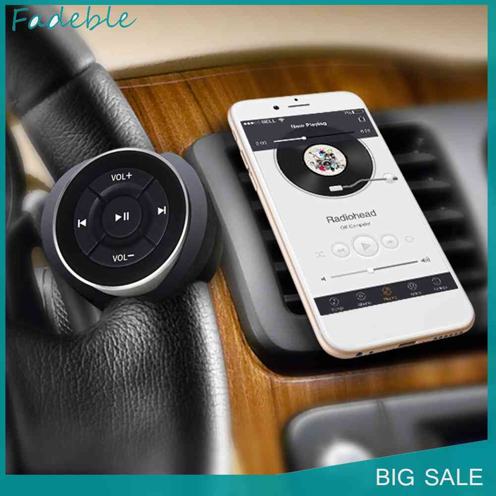 Bộ Điều Khiển Vô Lăng Xe Hơi Không Dây Bluetooth Cho iOS Android