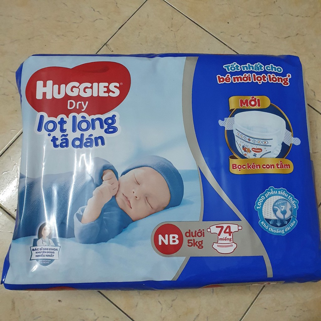 TÃ DÁN SƠ SINH Huggies Newborn (NB 40 miếng , NB 74 miếng)