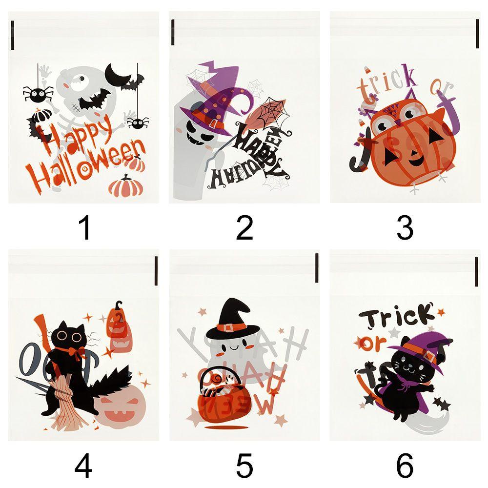 Set 100 Túi Đựng Bánh Kẹo Trang Trí Tiệc Halloween Dễ Thương