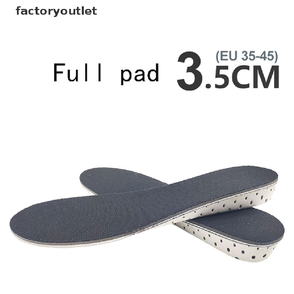 Factoryoutlet Unisex Insole Heel Lift Insert Shoe Pad Height Increase Cushion Elevator Taller QWD