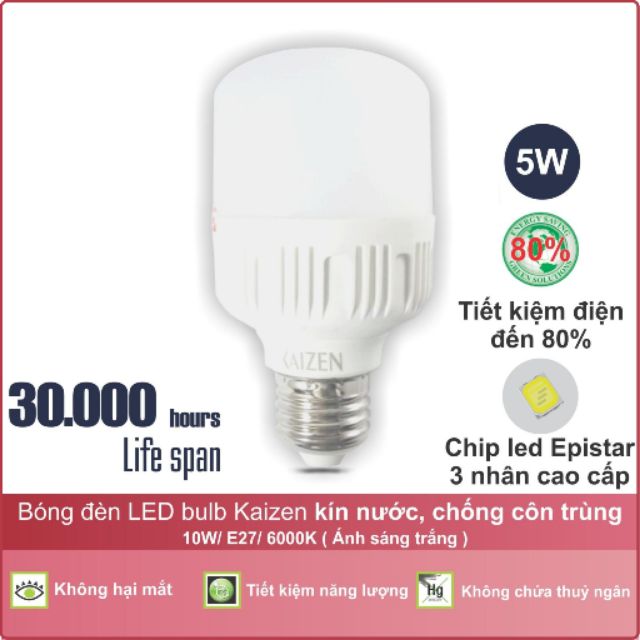 Bóng Bud Led 5W ( lấy sỉ 1 thùng 50 bóng,  giá :17k/ bóng)