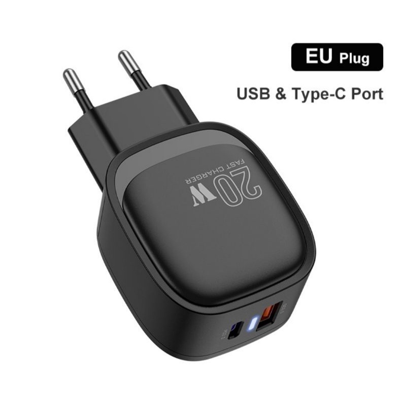 Củ Sạc Nhanh KUULAA 20W Cổng Type C Apple PD Type A