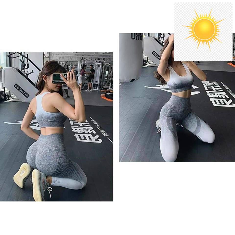 🎁💍 Đồ Tập Gym Yoga Nữ Bộ Quần Dài Aó Bra Naqi Loang Cao Cấp Nhiều Màu Co Dãn Thoáng Mát Hàng Loại 1 🎁💍