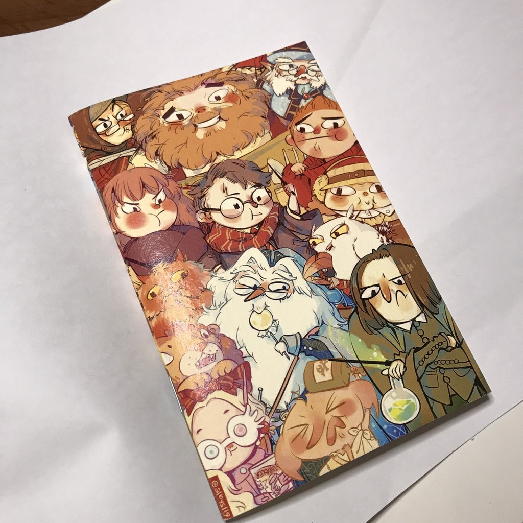 Sổ tay Mini 9x15cm bìa các nhân vật trong truyện Harry Potter l Quyển sổ nhỏ THIẾT KẾ l Zip A1