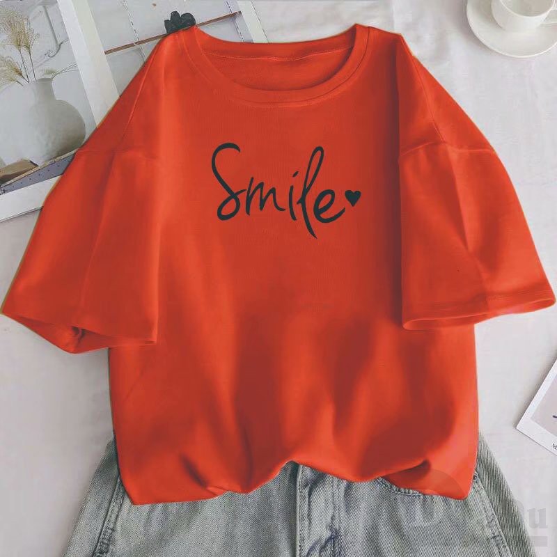 Áo Thun Cotton Tay Ngắn In Họa Tiết Hoạt Hình Phong Cách Hàn Quốc Cho Nữ
