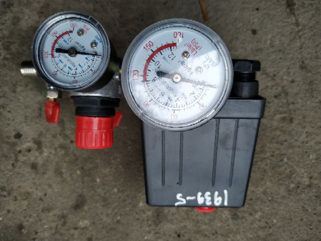 Rơ le máy nén khí 2 đồng hồ