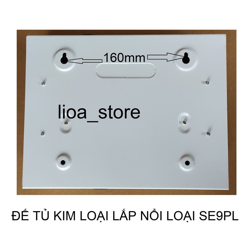 TỦ ĐIỆN KIM LOẠI LiOA LẮP NỔI - LOẠI DÙNG CHO 9 AT ĐƠN