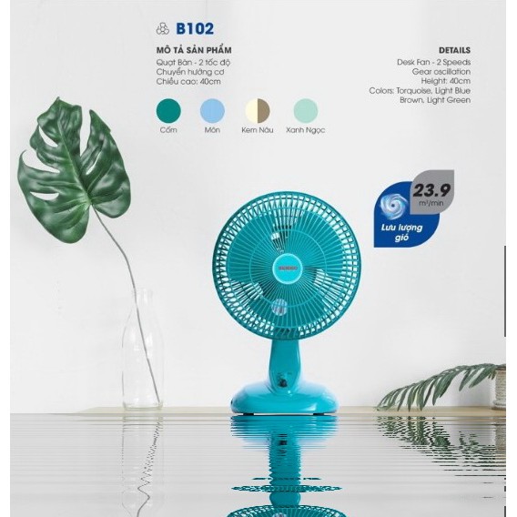 QUẠT BÀN B2 SENKO B102