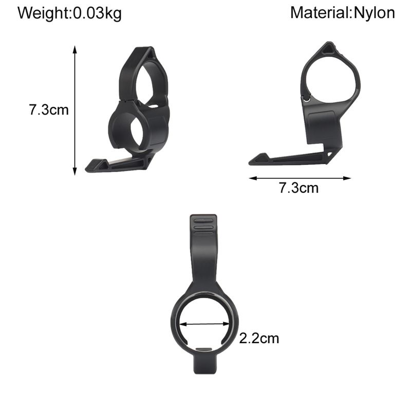 Giá Đỡ Đèn Pin 100% Dạng Vòng Tròn 2.2cm Cho Convoy s15 / s2 + / s3 Surefire / Nitecore / Fenix