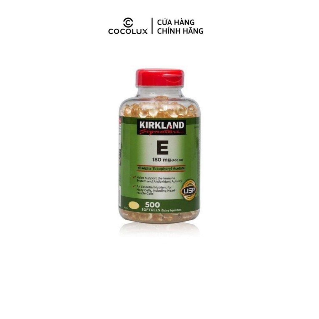 Viên uống dưỡng da Vitamin E KIRKLAND 400 IU [COCOLUX]