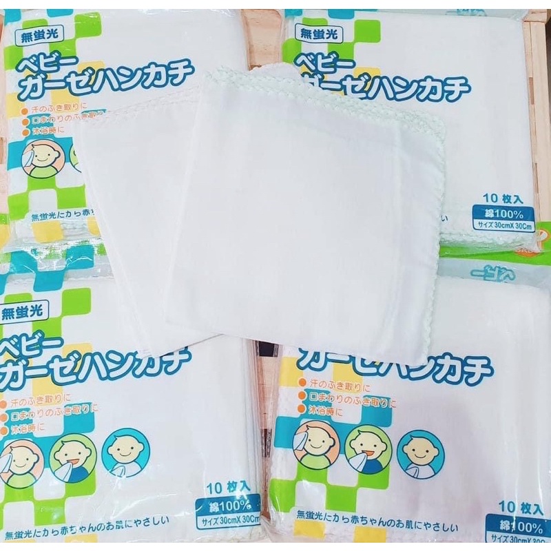 Khăn xô sữa Chuchu Baby cao cấp cho bé túi 10 chiếc siêu tiện lợi Beehouse