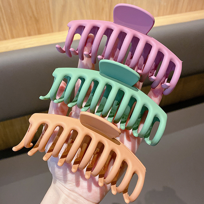 Kẹp tóc bằng nhựa acrylic màu sắc thời trang Hàn Quốc