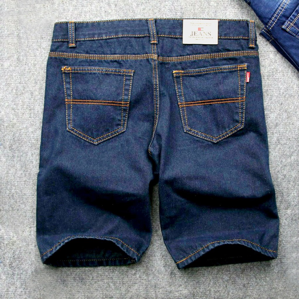 Quần Jean Ống Ngắn Nam Quần Đùi Bò Short Jean Nam Vải Không Ra Màu | BigBuy360 - bigbuy360.vn